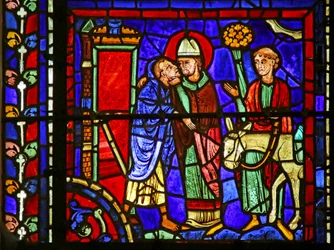 Scene from the Life of St. Martin, Chartres Cathedral
